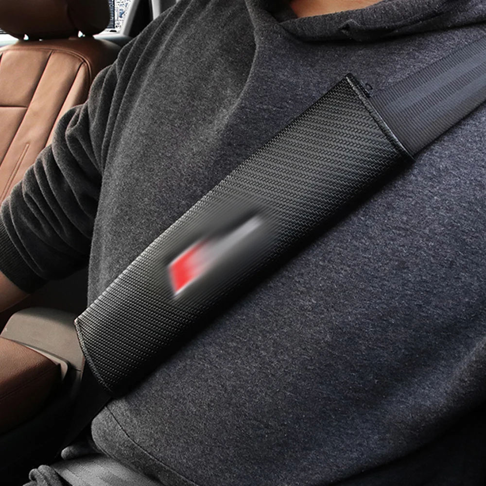 

2 pcs fibra De Carbono seat cover belt shoulder pad car styling Para For Mazda 3 6 CX8 CX-3 CX-4 CX3 CX4 CX5 CX-5 CX-8