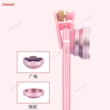 

Lighting phone Live small wide angle macro lens HD Photo Beauty rejuvenation Universal NET Red Oracle CD50 T03