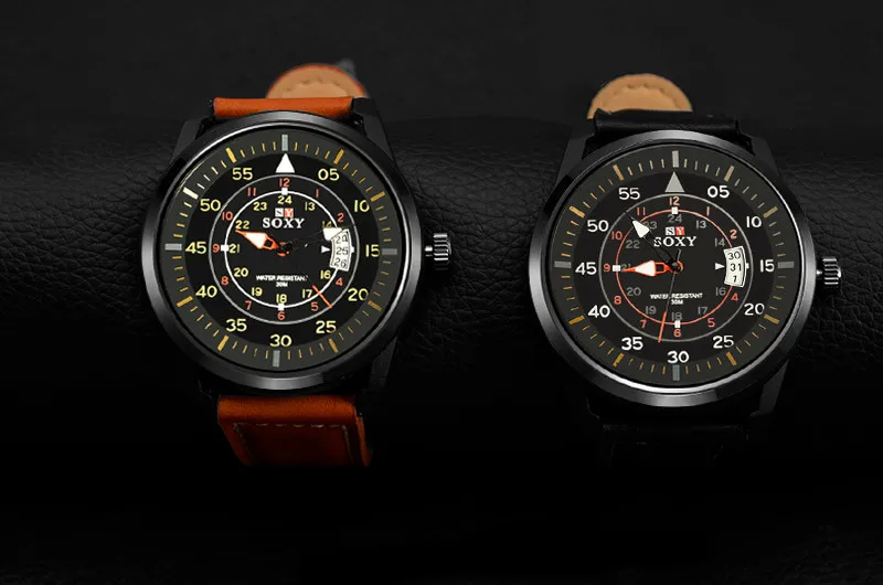 Montre Homme бренд Лидер продаж SOXY наручные часы Мужские Роскошные Кварцевые часы модные дизайнерские кварцевые часы Relogio Masculino