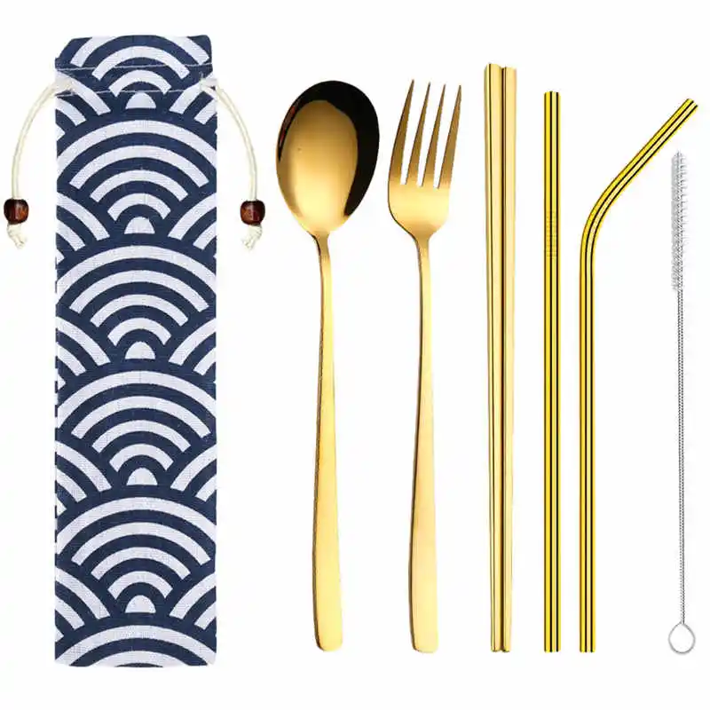 Set of 6 sets Практичная креативная Питьевая соломенная ложка из нержавеющей стали коктейльное Молоко Кофе сок перемешивание вечерние Бар Свадьба Прямая 5pz - Цвет: Set of 6 sets