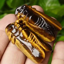 KYSZDL натуральный камень тигровый глаз Цикада любителей подарок ювелирных изделий кулон блокбастер приносить удачу