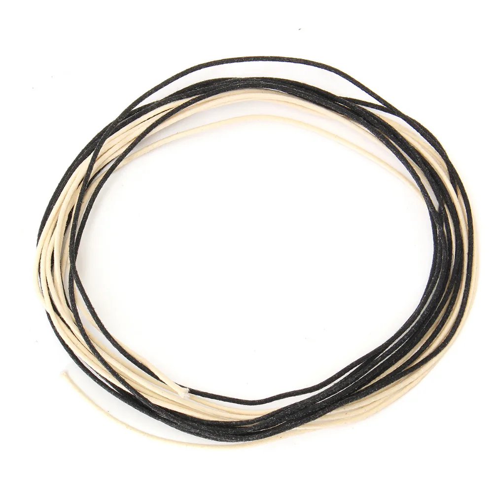 

6M Long Gavitt Vintage Style Pre-tinned PushBack Guitar Wire 22 awg -22ga 3M Black + 3M White