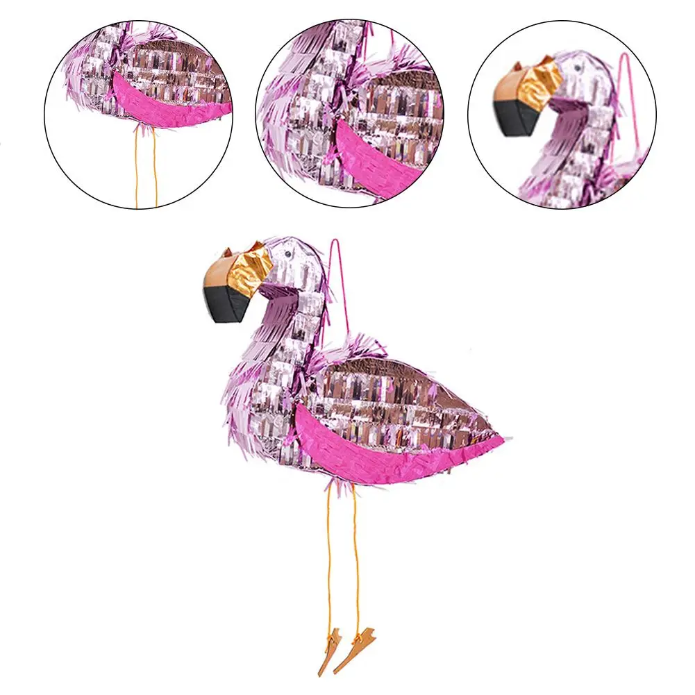 

Flamingo Pinata Birthday Party Supplies Foil Pinata Props