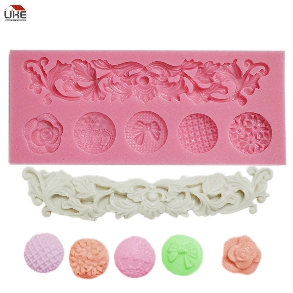 long shape 3D Silicone mold fondant mold for cake decorating tools baking tools for cakes 1