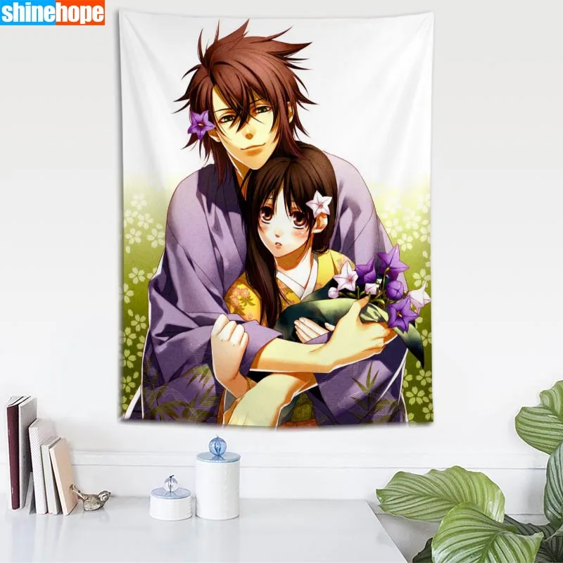 Tapestry 6 Hakuouki Tapestry Mandala Wall Hanging Wall Tapestry Psychedelic Farmhouse Decor Dorm Room Wall Carpet Wall Blanket - Цвет: Tapestry 6