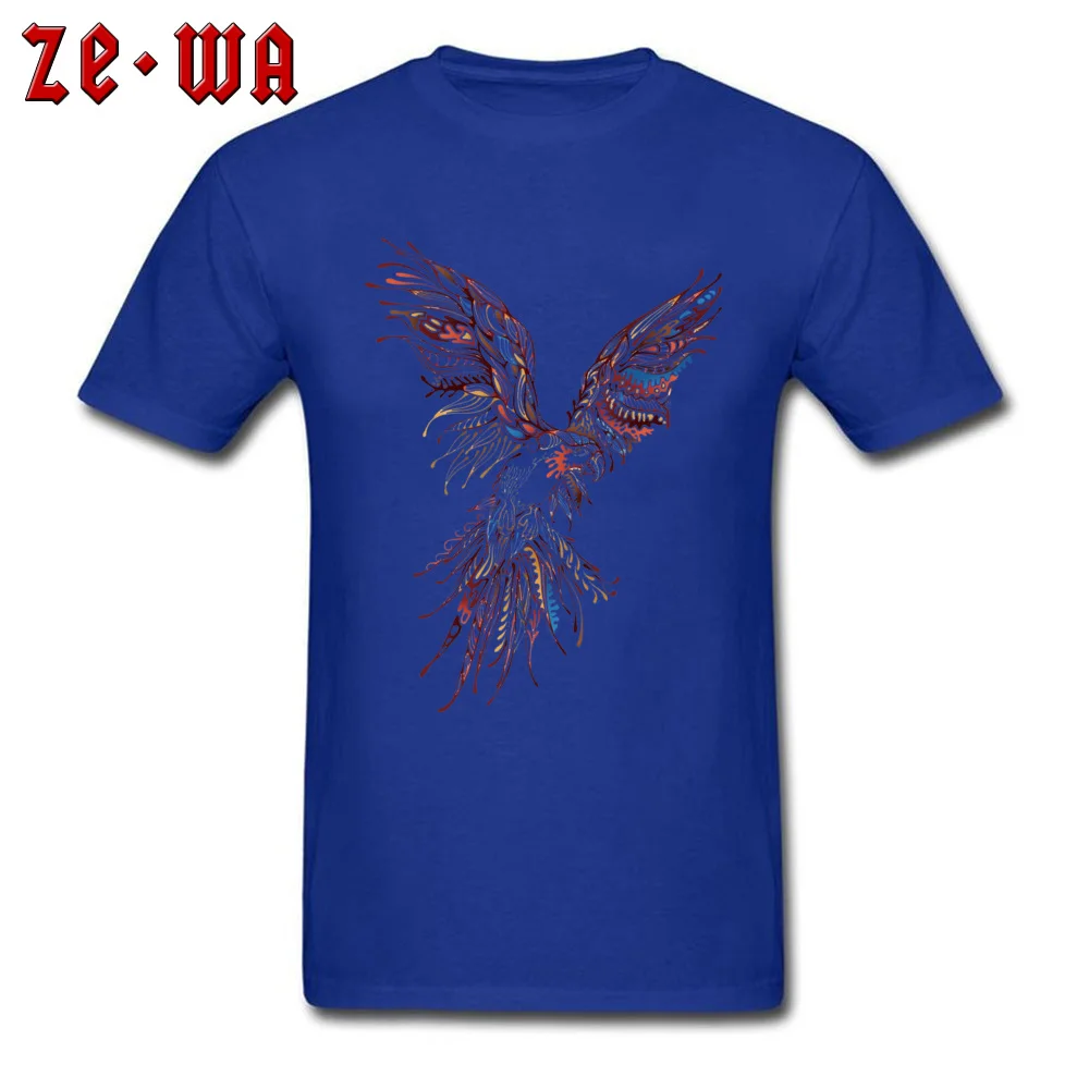 Custom animal abstract artparrot Classic Short Sleeve Summer/Autumn Tees Discount Crewneck Pure Cotton T-Shirt Youth T Shirt animal abstract artparrot blue