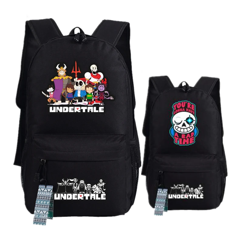 Game Undertale Frisk/Toriel/Sans pixel Skeleton Printing Female Backpack Canvas School Bags for Teenagers Summer Laptop Backpack