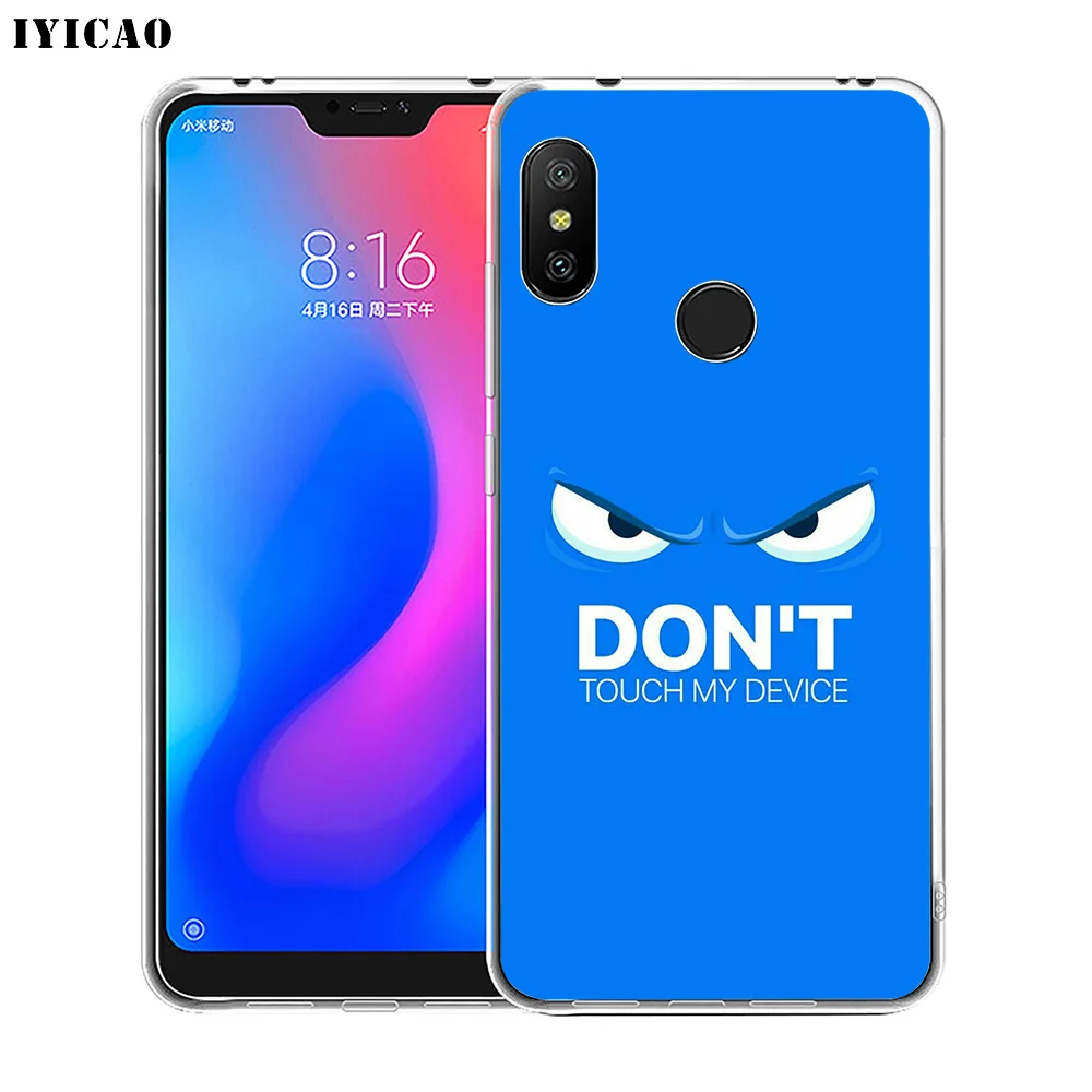 IYICAO dont touch my phone Мягкий силиконовый чехол для телефона Xiaomi Redmi 4A 5A 6A Note 7 6 5 Pro Plus 4X Prime