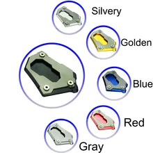 FX CNC Motorcycle Side Stand Kickstand Sidestand Extension Plate Pad For BMW R 1200GS LC 2013-2016 R 1200GS LC Adventure 2015-16