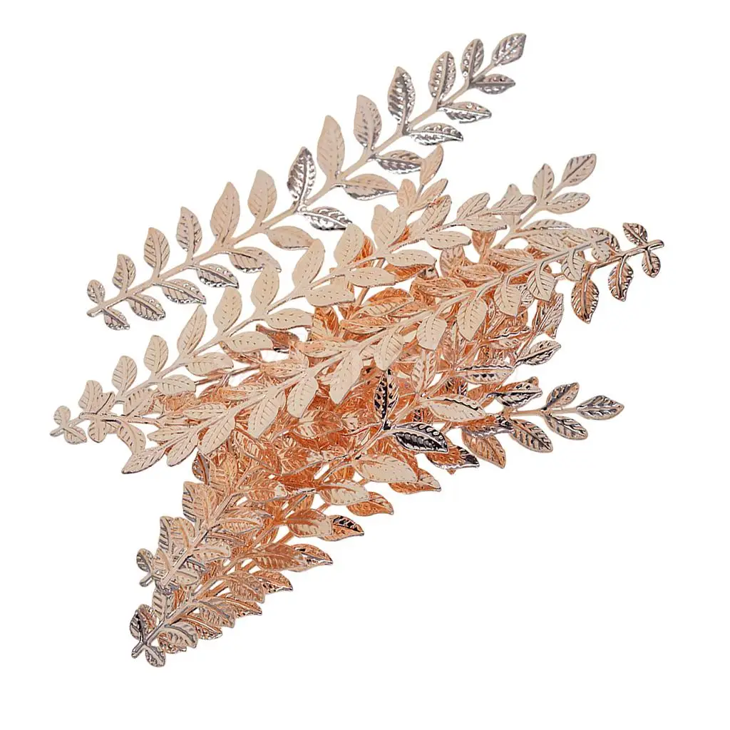 10 Pieces Metal Long Leaves Charms Pendants Findings for DIY Necklace Bracelet Earrings Wedding Hair Jewelry 120mm