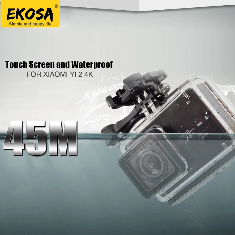 

Touch Screen Waterproof Housing Case For Xiaomi Yi 2 II Underwater 45m Diving Protective Xiao Yi 4K Action Camera Accessories