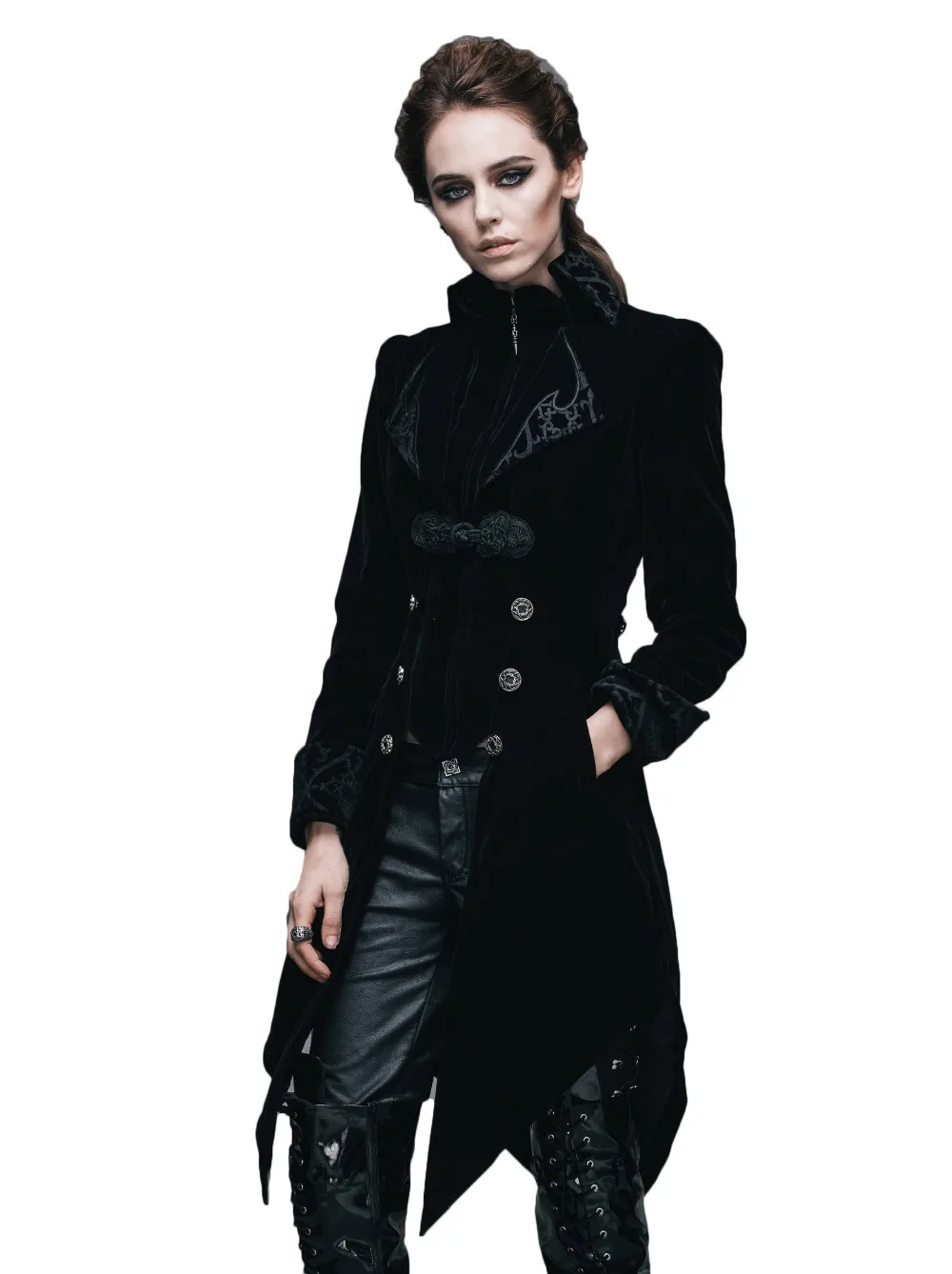 Party Fashion Womens Jacket Coat Velvet Goth Steampunk Aristocrat