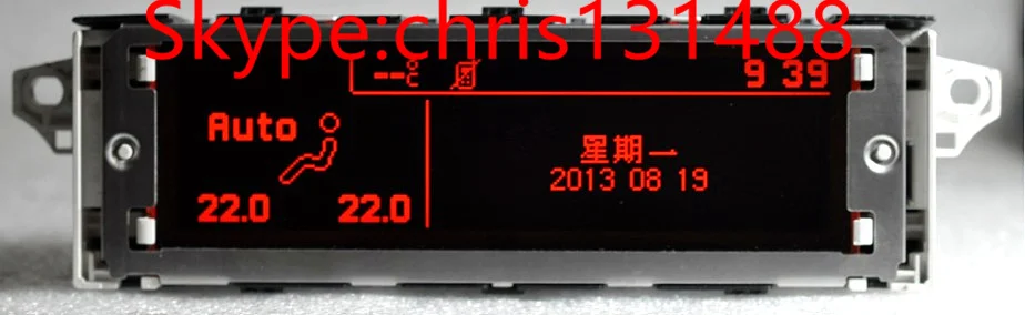 Экран Поддержка USB Двухзонный воздуха Bluetooth Дисплей красный monitor 12 pin для peugeot 307 407 408 citroen c4 C5 осыпи