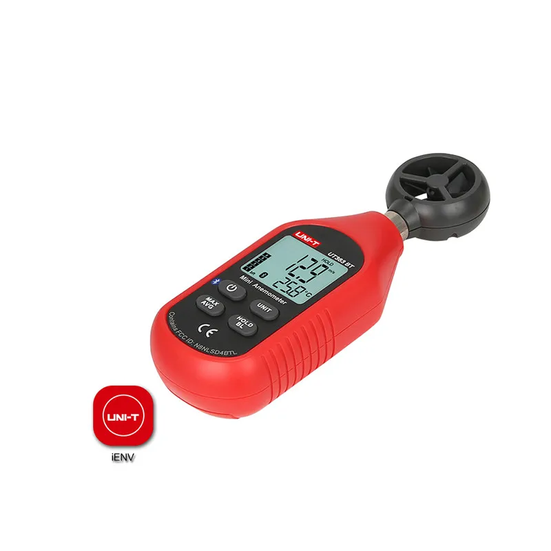 Мини цифровой Bluetooth Анемометр UNI T UT363BT Ручной эргономичный термометр ветромер