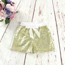От 1 до 6 лет дети пайетки летние хлопчатобумажные шорты галстук-бабочка сплошной цвет Одежда для девочек Дети