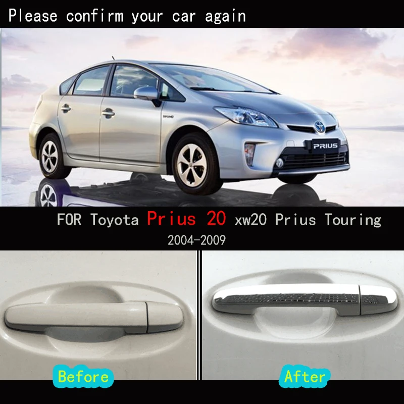

"Car door handle cover stainless steel decorative sticker for Toyota Prius 20 xw20 Prius Touring 2004-2009