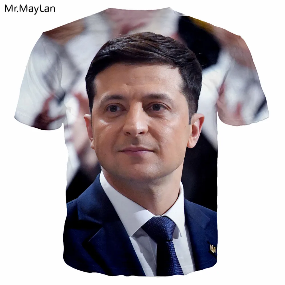 Украина 2019 новый президент зеленский раб людей 3D Мужская футболка с