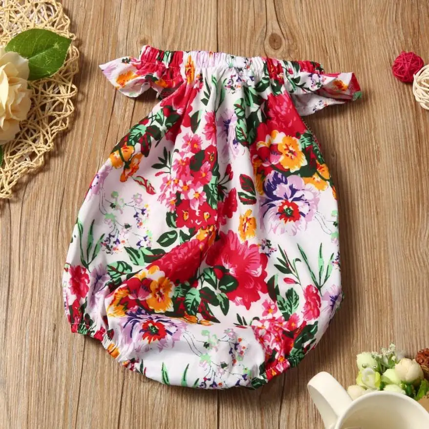 

Hot 2 Color Newborn Baby Infant Girls Floral Romper Jumpsuit Sunsuit Clothes Outfits A4104