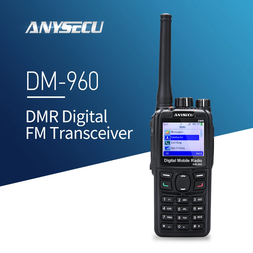 Рация ПМР DM-960 TDMA Ham Radio DM960 136-174 МГц/400-480 МГц с gps двойной слот раз совместимость с MOTOTRBO