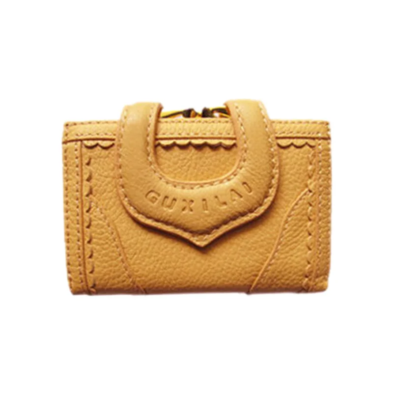 

Retro Boutique Women Wallets Fashion Designer Short Wallets Female Leather Clutch Handbag Gift Cards Coin Purse Wallet