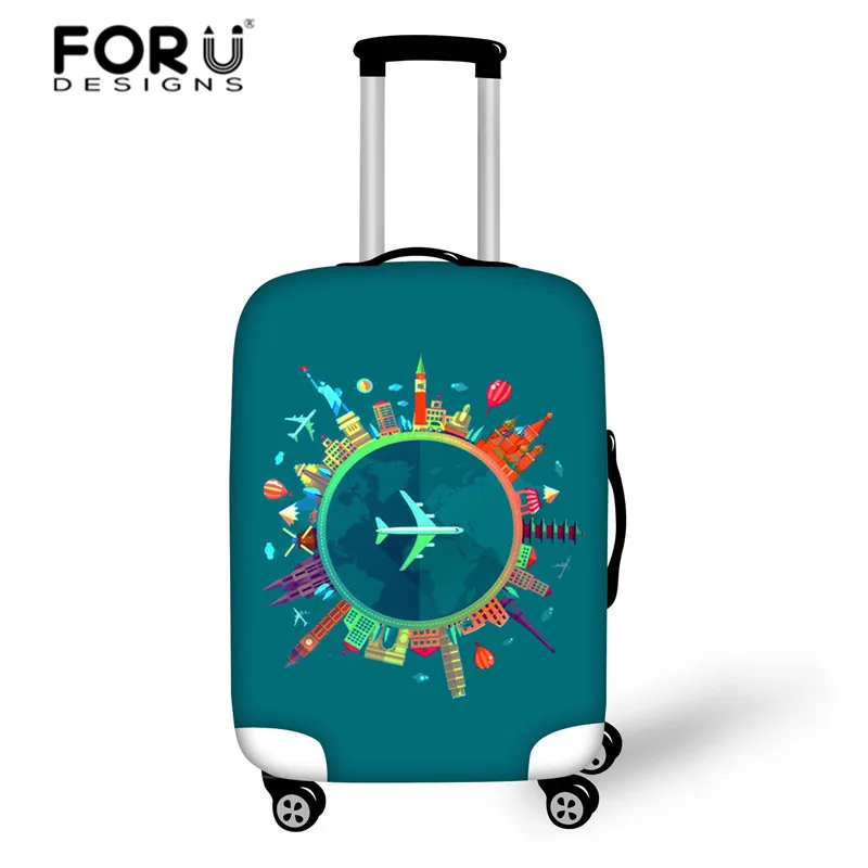FORUDESIGNS/эластичные Чехлы для багажа, чехол для костюма, пылезащитный чехол для багажа 18-30 дюймов, чехол на колесиках, чехол для костюма, аксессуары для путешествий