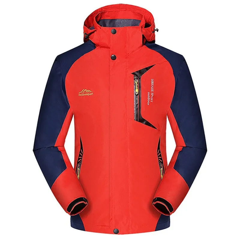 Orange Aufdiazy 4XL мужские демисезонные дышащие куртки для спорта на открытом воздухе ветрозащитные водонепроницаемые походные мужские пальто JM076 - Цвет: Orange