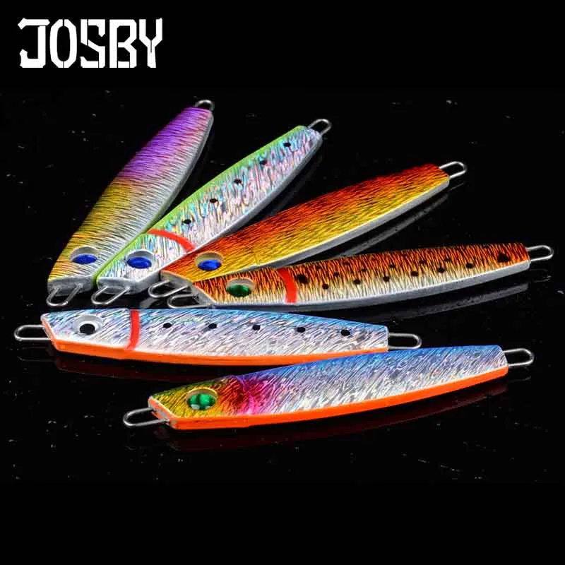 JOSBY 1 шт. лазерный металлический джиг 10 см 50 г приманка для джиггинга свинцовая
