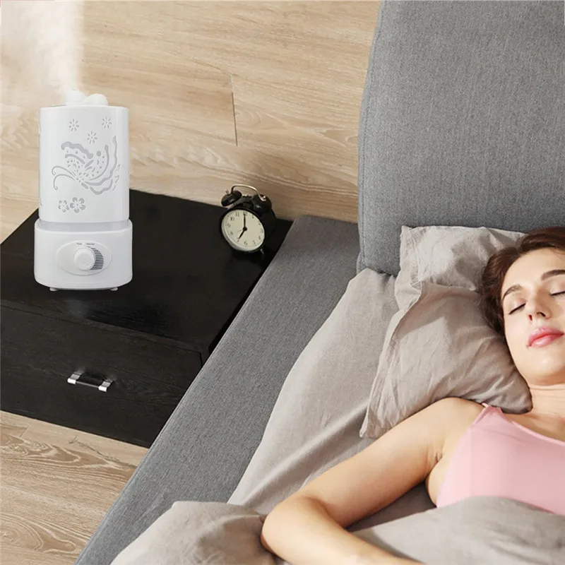 

Cute Hot Ultrasonic Aroma Diffuser Mist Maker Compact Air Humidifier for Household Use Great Home Decor with LED Colorful Light