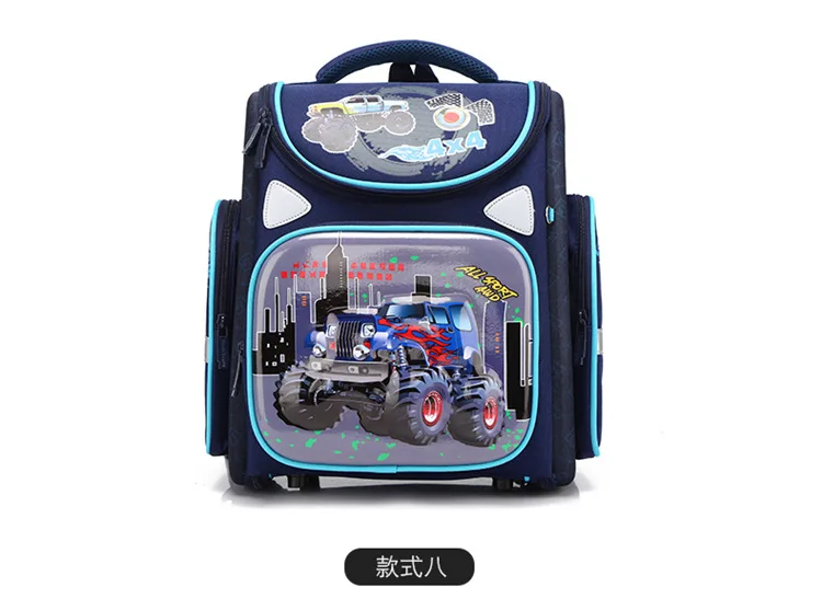 Ортопедический рюкзак для мальчиков, ранец для гоночных автомобилей, детские школьные сумки, сумка для начальной школы, Детский рюкзак, Mochila Escolar, класс 1-3-6