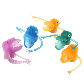 

10Pcs/Set Multi-color Finger Puppets PVC Plastic Dinosaur Finger Mini Kids Toys