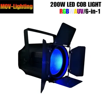 

NEW 200W COB RGBWA+UV LED Par light Audience Blinder DMX COB 200W LED PAR