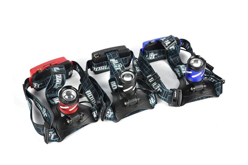 Boruit led light Rechargeable headlight High power head lamp Flashlight Headlamp 1000 Lumens Headlamps power by 3x AAA batteries (14)