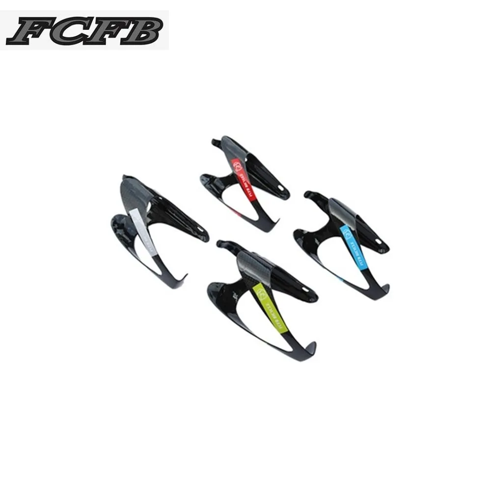 FCFB red blue green sliver glossy 3k Carbon Fiber Road Mounting Bicycle Cycling Water Bottle Holder Cage carbon bottle cage | Спорт и