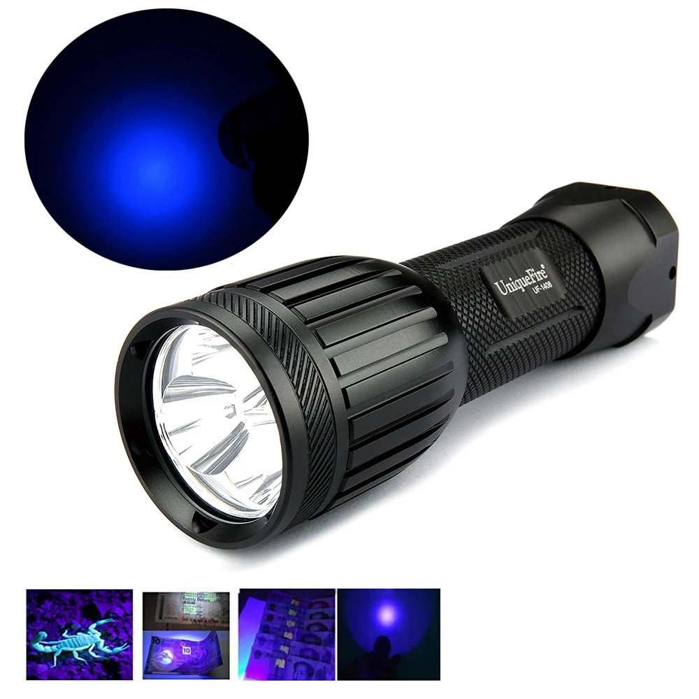 UniqueFire 1408 Made With 3*365 370nm UV Led Bulb Ultraviolet