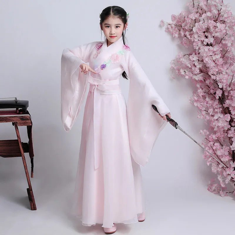 Детский танцевальный костюм Guzheng Династия Тан Сказочная одежда принцессы