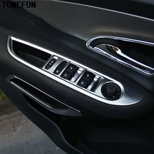 Tomefon для Opel Mokka для Buick Encore 2012-2016 LHD Chrome подкладке подлокотник двери, окна переключатель Панель крышка отделка Гарнир
