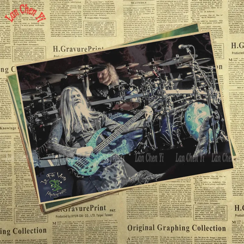 Nightwish Группа Музыка крафт-бумага плакат Винтаж Высокое качество печати рисунок ядро декоративная живопись