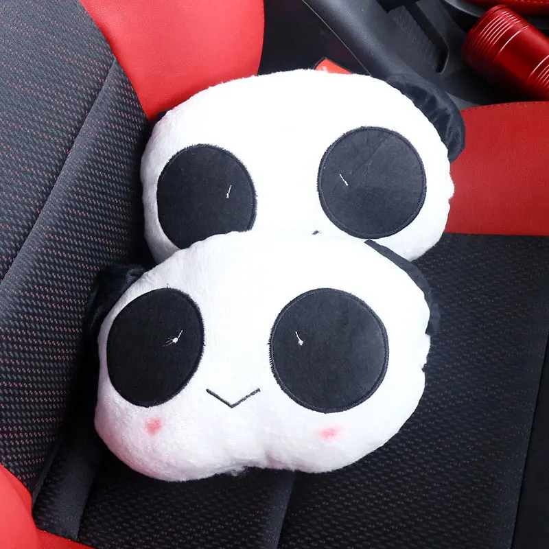 Panda Car Headrest Pillow Car Cute for Pillow