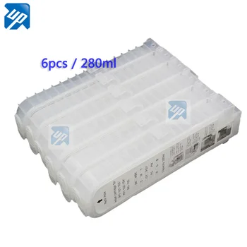 

280ml 6pcs refillable ink Cartridge For canon iPF500,iPF510,iPF600, iPF605,iPF610,iPF700,iPF710 printer free shipping