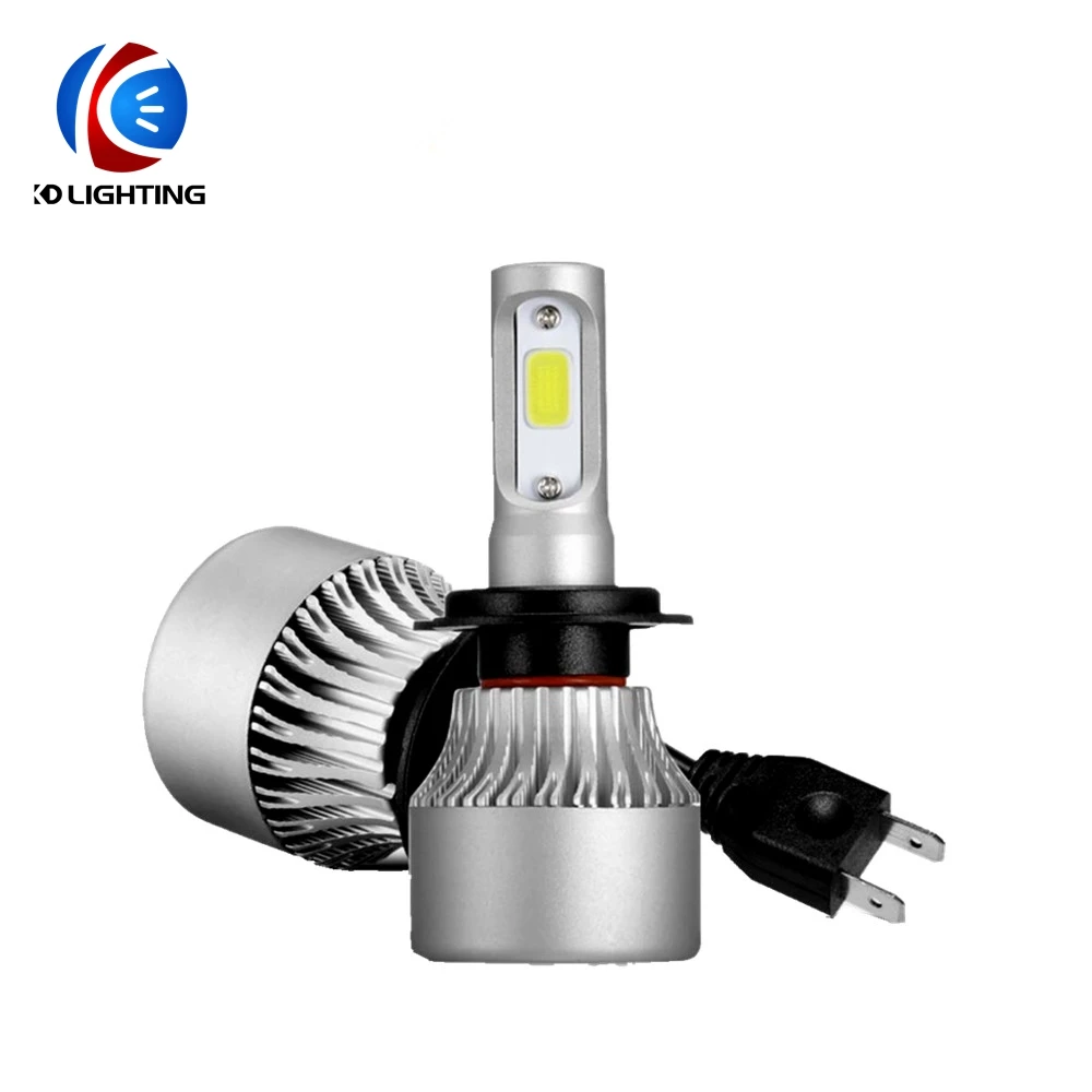 

KD 2PCS H4 LED H7 H11 H8 HB4 H1 H3 HB3 Auto S2 Car Headlight Bulbs 72W 8000LM Car Styling 6500K led automotivo