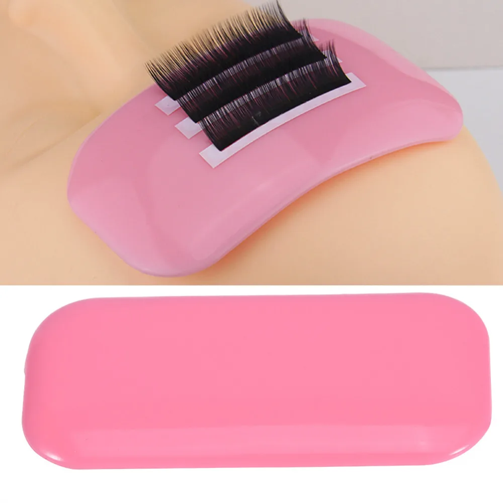 

2 Colors Silicone Eyelash Extension Pad Washable reusable Thicken Eyelash Extension Pads Rectangular False Eyelash Glue Tape