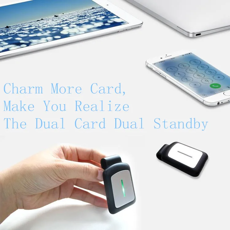 Bluetooth Dual Sim Adapter For Iphone 6s 6 5s 4 With Clip