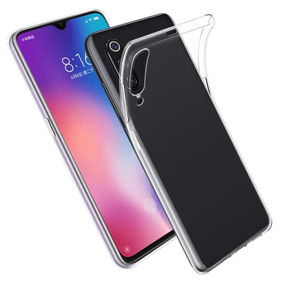 

For Xiaomi Mi 9 /Mi9 Se Case Slim High Quality Clear Transparent Crystal Soft TPU Silicone Mobile Phone Case Back Cover Shell