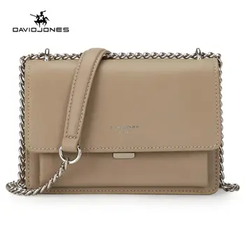 

DAVID JONES women handbag faux leather female crossbody bags small lady chain shoulder bag girl messenger bag drop shipping