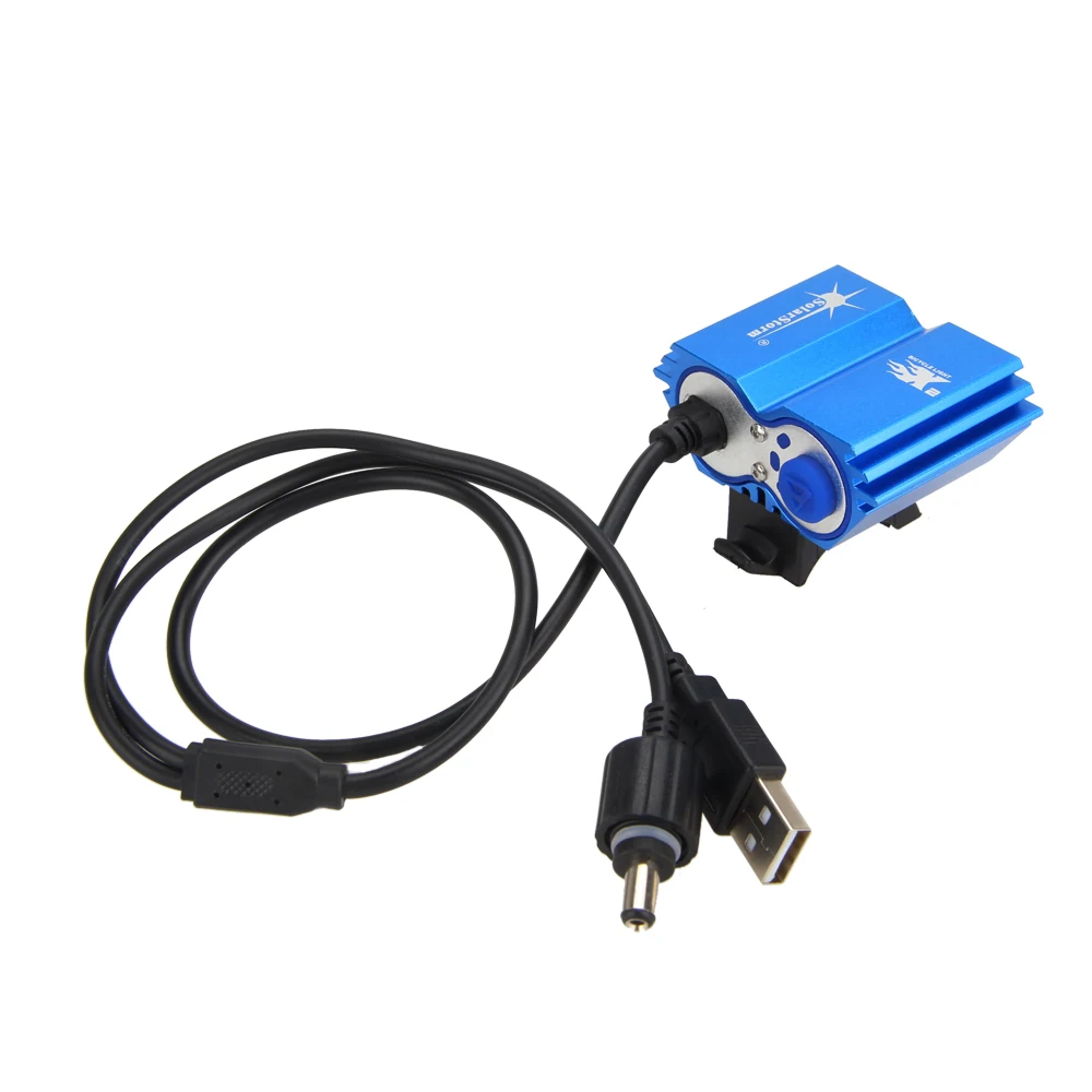 Perfect Waterproof Cycling Lamp 6000LM 2x XM-L T6 LED Bicycle Lights Dual Port  Head Front Bike Headlamp USB Port Torch No Battery 4