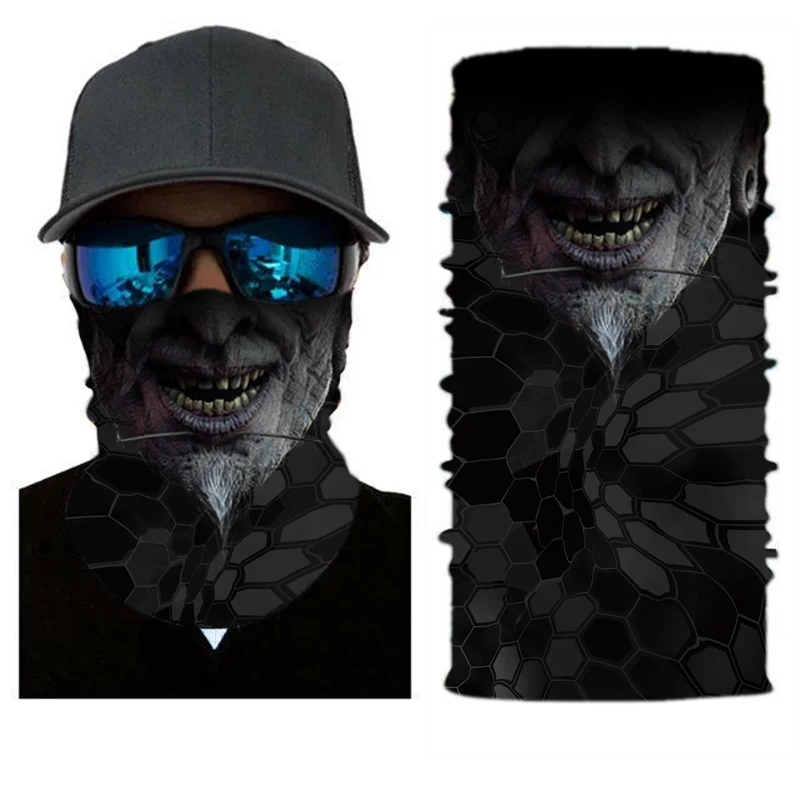 GPFORTYSIX Multifunctional Seamless 3D print Balaclava Tube Motorcycle Neck Face Mask Scarf Bicycle Outdoor racing moto Headband