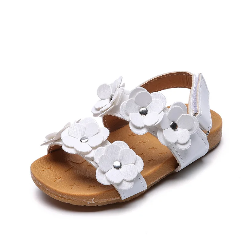 Girls Sandals 2019 New Princess Baby Girls Shoes Children's Beach Shoes Primary School Students Summer Flat Kids Non-slip Shoes