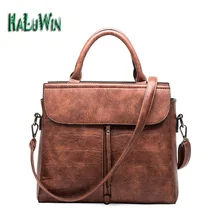 HaluwinNYF frauen handtaschen casual tote stil große geschäfts feste tasche vielseitig premium leder dame taschen schulter büro fabrik