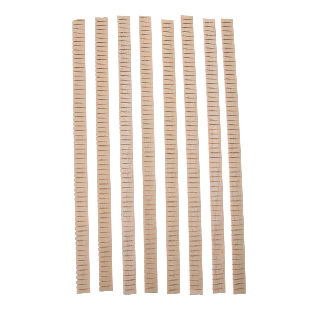 8pcs Wooden Guitar Binding Purfling Strip Echo Body Edge Trim Inlay for Acoustic Classic Folk Guitar Ukulele Parts Accessories