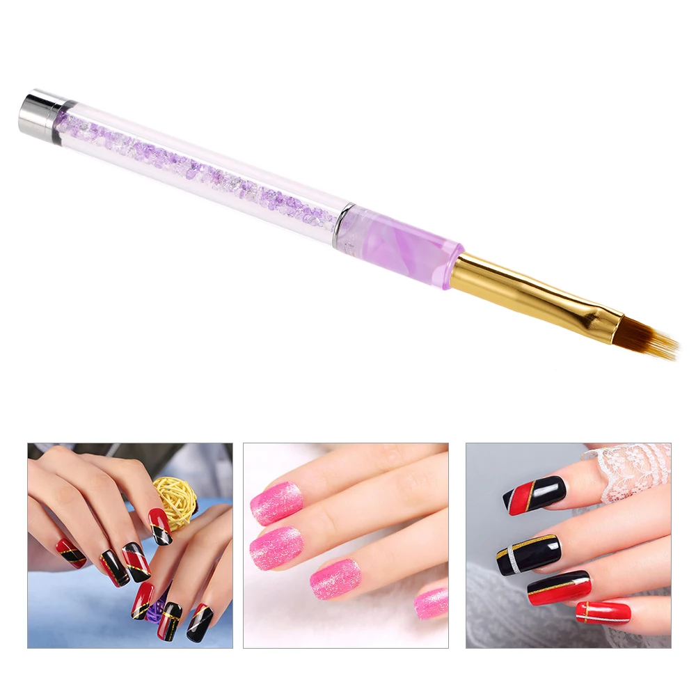 

Pro DIY 3D Tips Nail Gradient Shading Color Brush Nylon Hair UV Gel Painting Acrylic Nail Brush Painting Pen Nail Tool Manicure